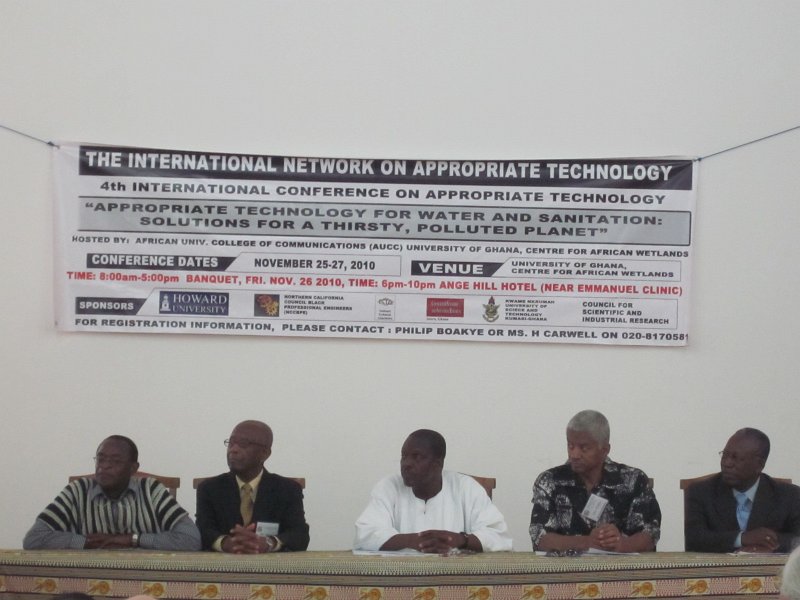 High table @conference.JPG - High table (middle: Hon. Alan Bagbin, minister for water works and housing)